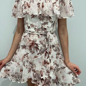 Floral print mini dress